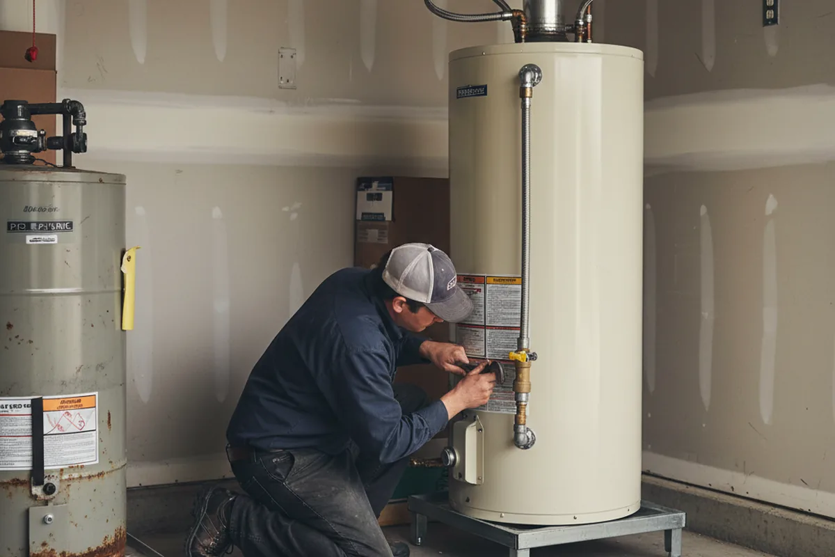 Water heater and shutoff valve replacement in Osyka